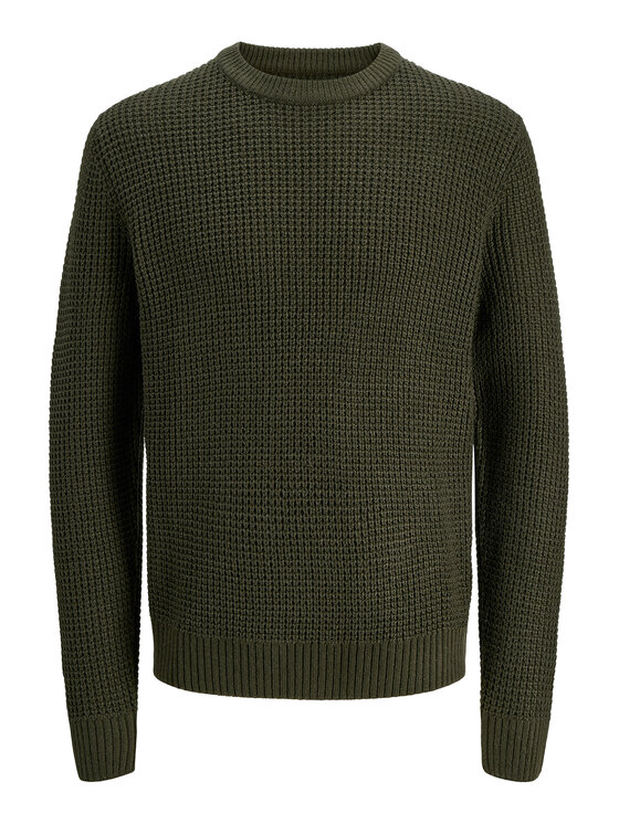 Jack & Jones Jack & Jones Svetr Global 12287594 Zelená Regular Fit