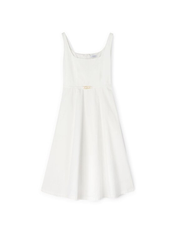 Motivi Motivi Vestito da giorno 7550Q103309N011 Bianco Flared Fit