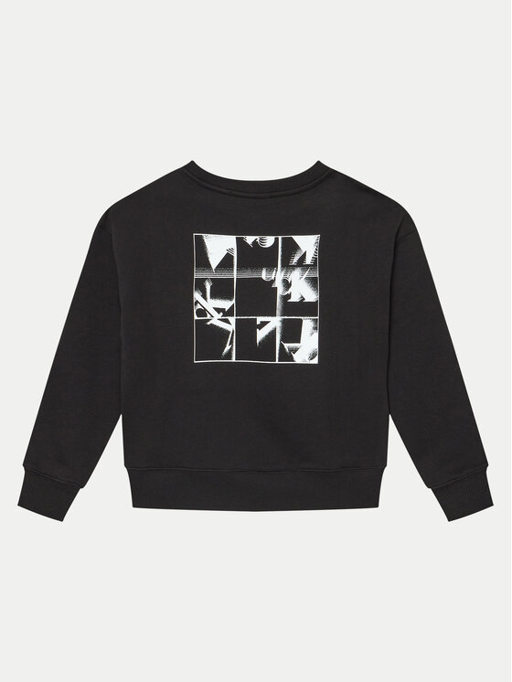 Calvin Klein Jeans Calvin Klein Jeans Sweatshirt Monogram IB0IB02258 Schwarz Regular Fit