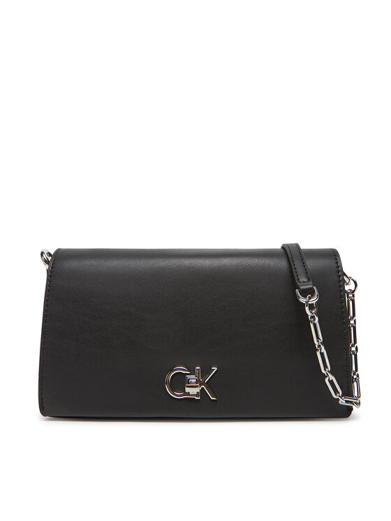 Geantă Calvin Klein Re-Lock Mini Conv LV04F3103G Negru