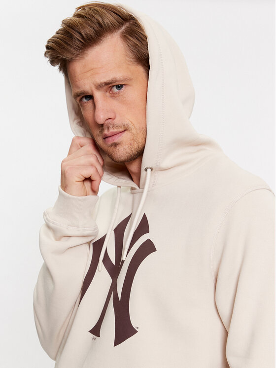 47 Brand 47 Brand Світшот New York Yankees BB017PEMIBR600207BN Écru Regular Fit
