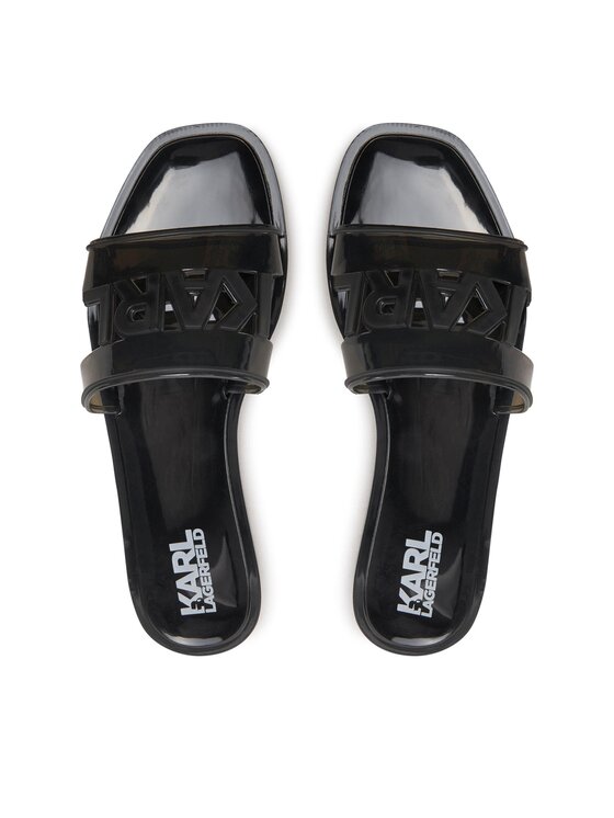 KARL LAGERFELD KARL LAGERFELD Şlapi KL80005T Negru