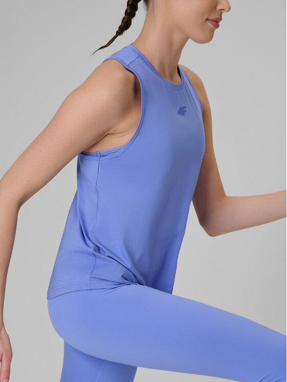 4F 4F Koszulka techniczna BASIC+ Niebieski Regular Fit