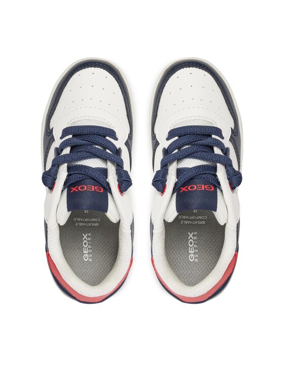 Geox Geox Sneakersy J Washiba Boy J45LQB 05411 C0899 S Bílá
