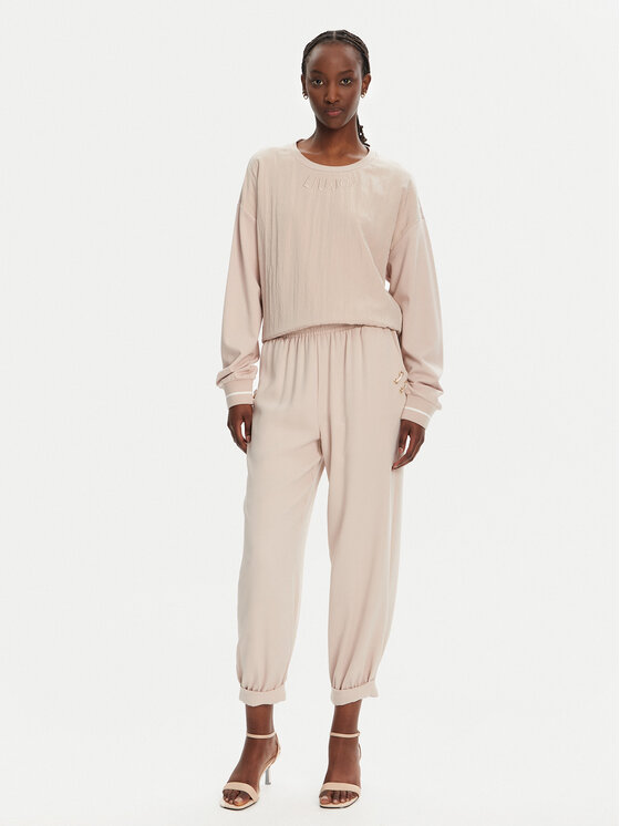 Liu Jo Sport Liu Jo Sport Pantaloni di tessuto TA5138 TS923 Beige Regular Fit