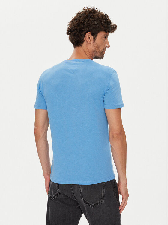 Tommy Jeans Tommy Jeans Tričko Jaspe DM0DM20363 Modrá Slim Fit