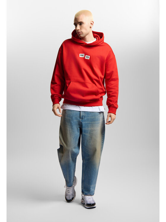 PROSTO. PROSTO. Bluza Crack Box Czerwony Regular Fit
