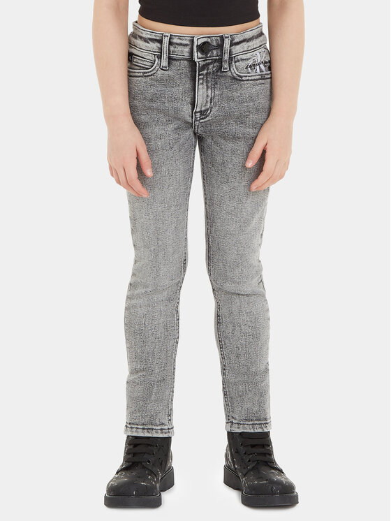 Calvin Klein Jeans Džinsi IG0IG02155 Pelēks Skinny Fit