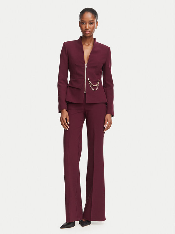 Rinascimento Rinascimento Palazzohose CFC0130141003 Dunkelrot Wide Leg