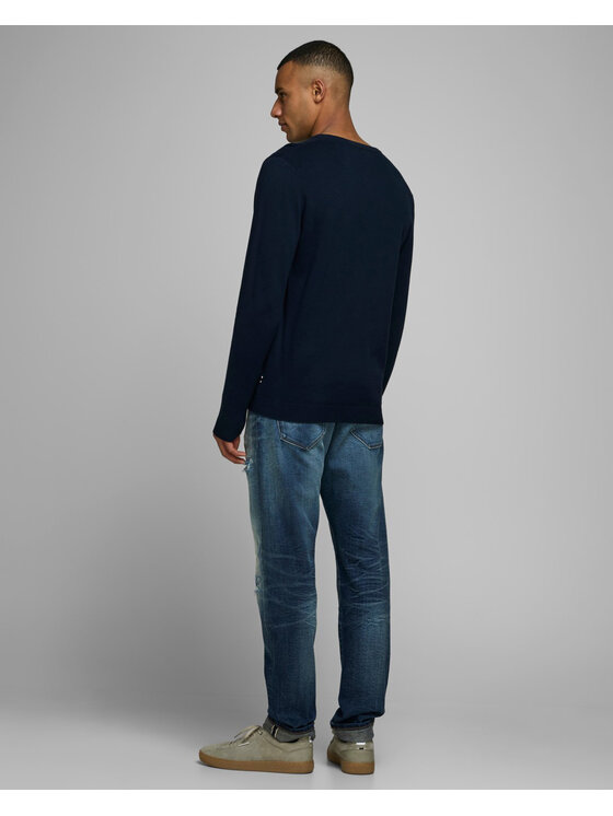 Jack&Jones Jack&Jones Maglione JJEBASIC KNIT V-NECK NOOS Blu Basic Fit