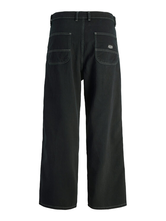 Jack & Jones Jack & Jones Bavlnené nohavice Owen 12273515 Čierna Baggy Fit