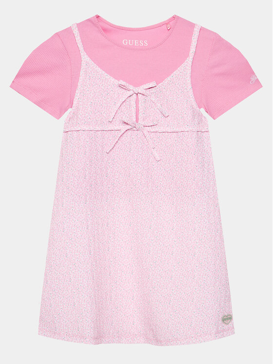 Guess Guess Kleid für den Alltag J4GK20 K8GF0 Rosa Regular Fit