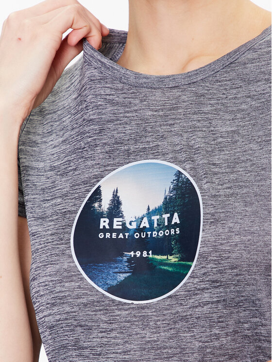 Regatta Regatta Technisches T-Shirt Fingal VII RWT278 Grau Regular Fit
