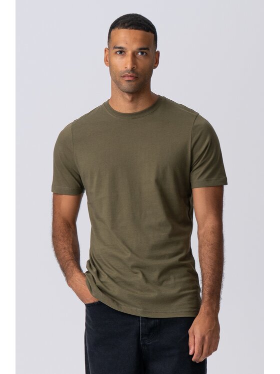 TeeShoppen TeeShoppen T-Shirt Organiczna koszulka Khaki Regular Fit