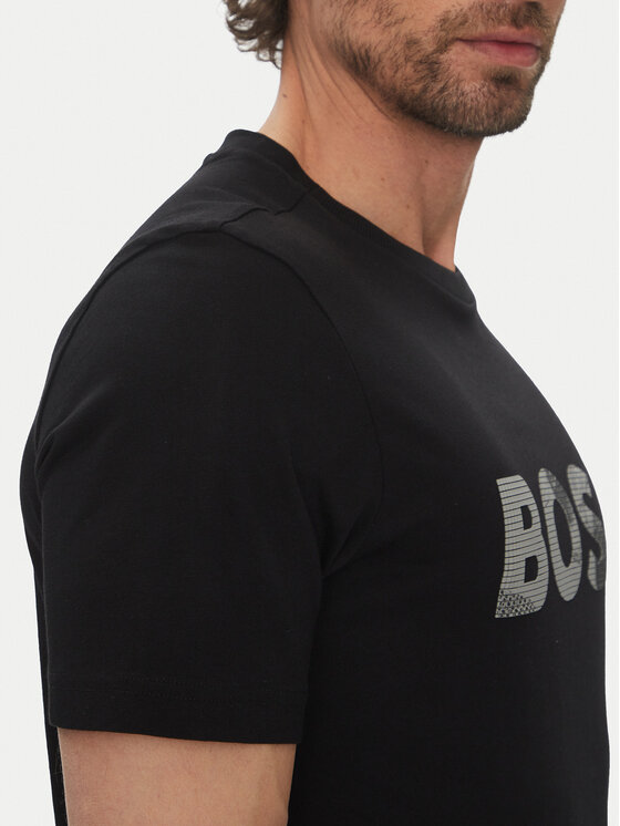 BOSS BOSS Majica Glamping 50537834 Črna Regular Fit