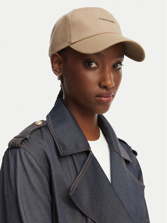 Calvin Klein Calvin Klein Cap Cotton Twill W/ Hw Cap LV04F5072G Beige