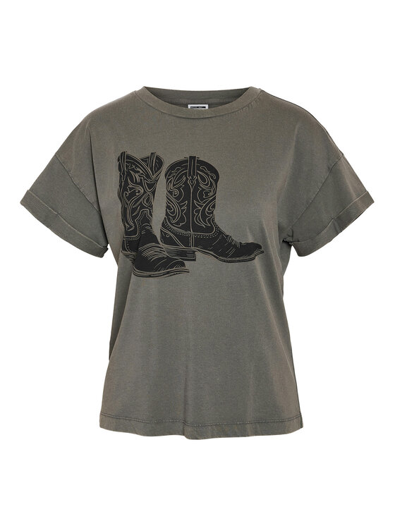 Noisy May Noisy May T-Shirt 27030135 Grau Regular Fit