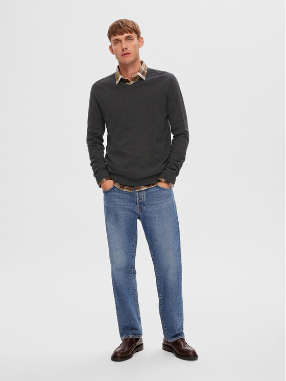 Selected Homme Selected Homme Светр 16090147 Сірий Regular Fit