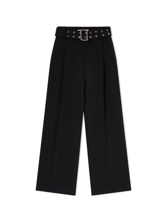 Trussardi Trussardi Pantaloni di tessuto P008A002440N033 Nero Over Fit