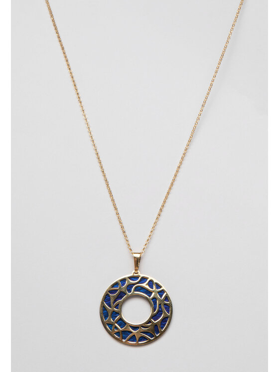 MARASIMSIM MARASIMSIM Náhrdelník Blue Orient Zlatá