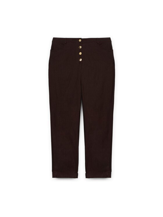Fiorella Rubino Fiorella Rubino Pantaloni di tessuto P699L002144N022 Marrone Regular Fit