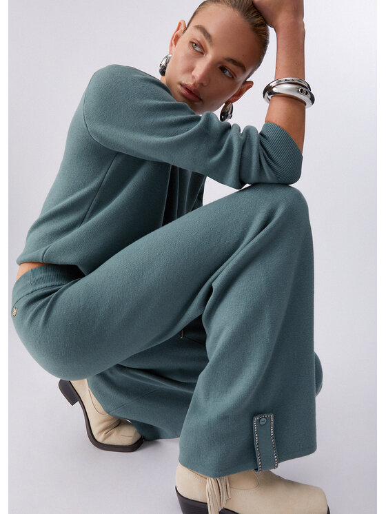 Liu Jo Liu Jo Pantaloni di tessuto TA6047MS59L76009 Verde Regular Fit