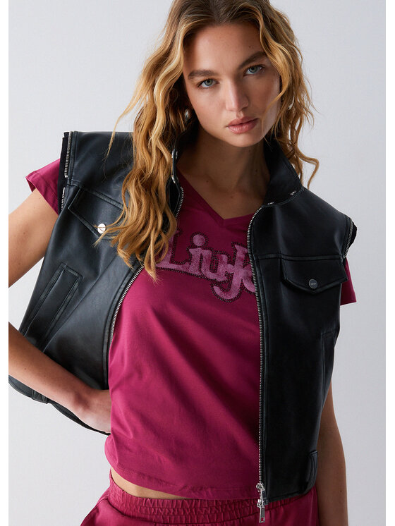 Liu Jo Liu Jo T-shirt TA6057JS923P9294 Rosso Regular Fit