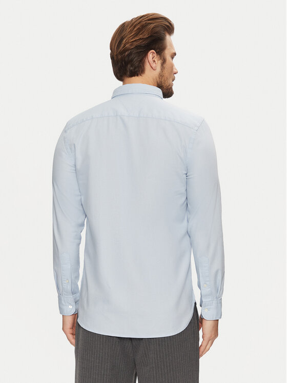 Tommy Hilfiger Tommy Hilfiger Koszula Flex Dobby MW0MW37578 Błękitny Slim Fit
