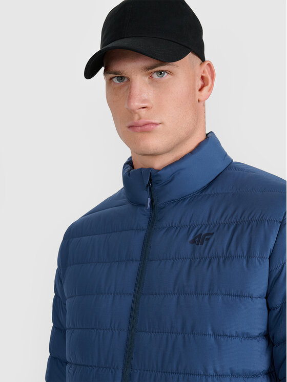 4F 4F Kurtka puchowa 4FWAW25TDJAM597-32S Niebieski Reglan Fit