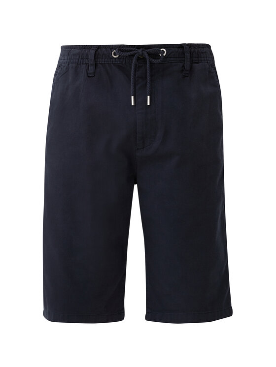 s.Oliver s.Oliver Kratke hlače iz tkanine 2128983 Mornarsko modra Relaxed Fit
