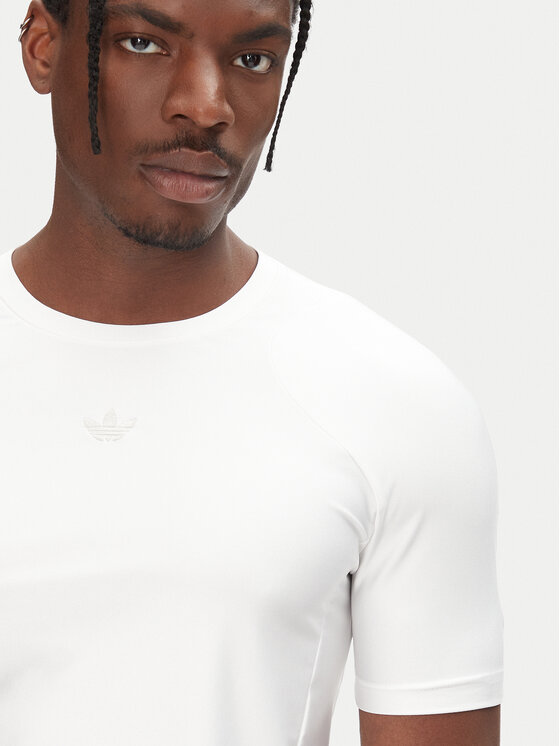 adidas adidas T-Shirt Fashion Cut Line JD0046 Biały Slim Fit