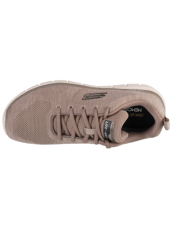Skechers Skechers Buty halowe Skechers Track - Front Runner Beżowy