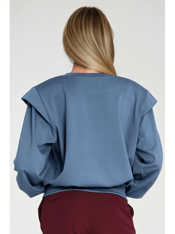 NIFE NIFE Mikina BL10 Modrá Oversize
