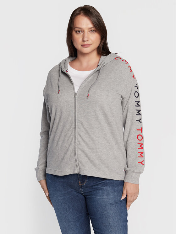 Felpa Zt UW0UW03022 Grigio Regular Fit