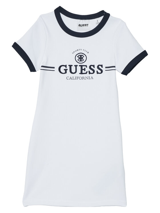 Guess Guess Φόρεμα καθημερινό J6GK26 KCQX1 Λευκό Slim Fit