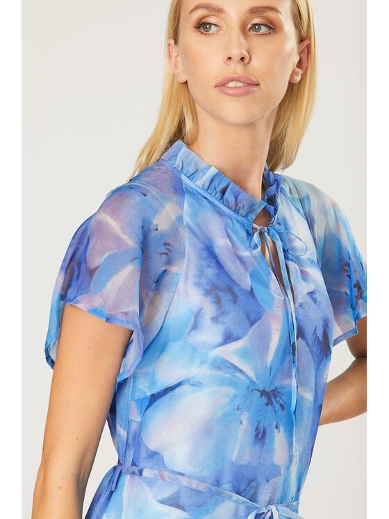 QUIOSQUE QUIOSQUE Každodenní šaty ORCHID DRESS Tyrkysová Regular Fit