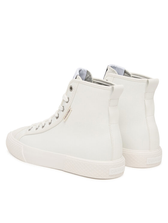 Calvin Klein Calvin Klein Кецове Vulc Lace Up Hightop Lth HW0HW03076 Бял