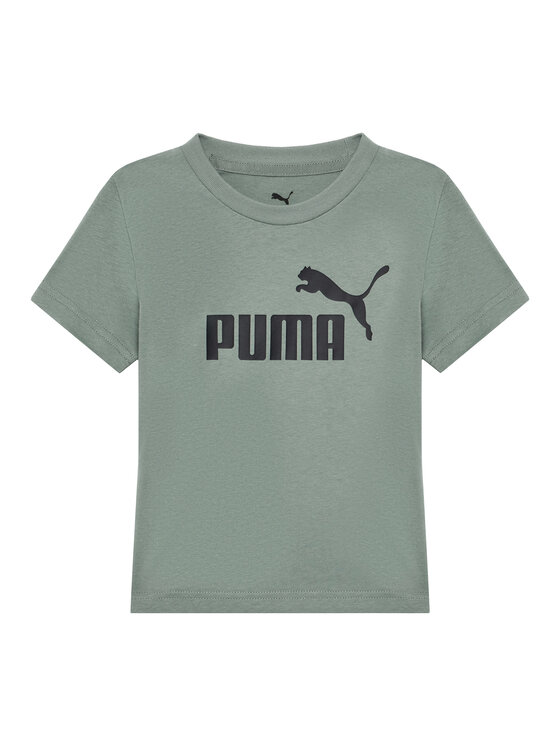 Puma Puma T-krekla un šortu komplekts Ess 685240 Zaļš Regular Fit