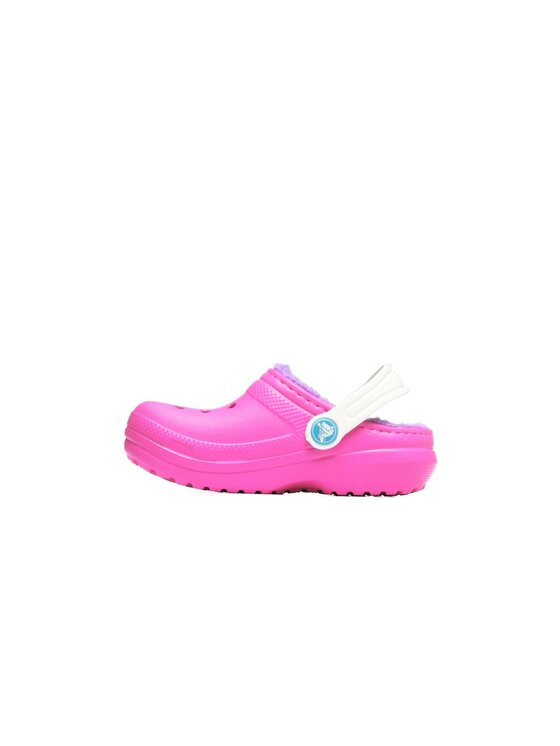 Crocs Crocs Klapki Classic Lined Clog Kid's Różowy