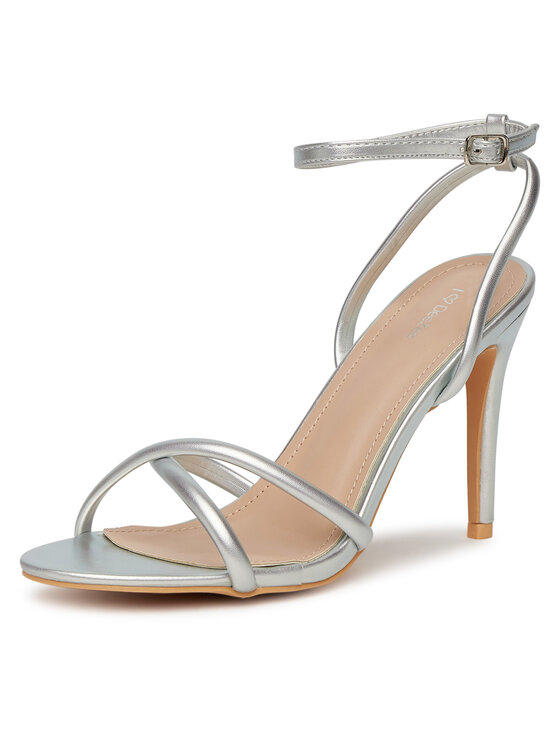 DeeZee DeeZee Sandály F89725-61 Stříbrná