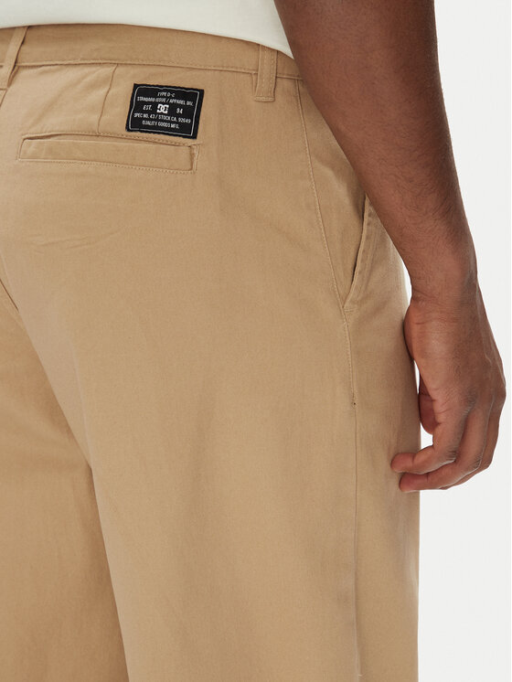 DC Shoes DC Shoes Chino nohavice Worker Baggy ADYNP03097 Béžová Baggy Fit