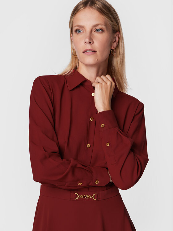 Vestito chemisier 2BGK23 9630Z Rosso Regular Fit