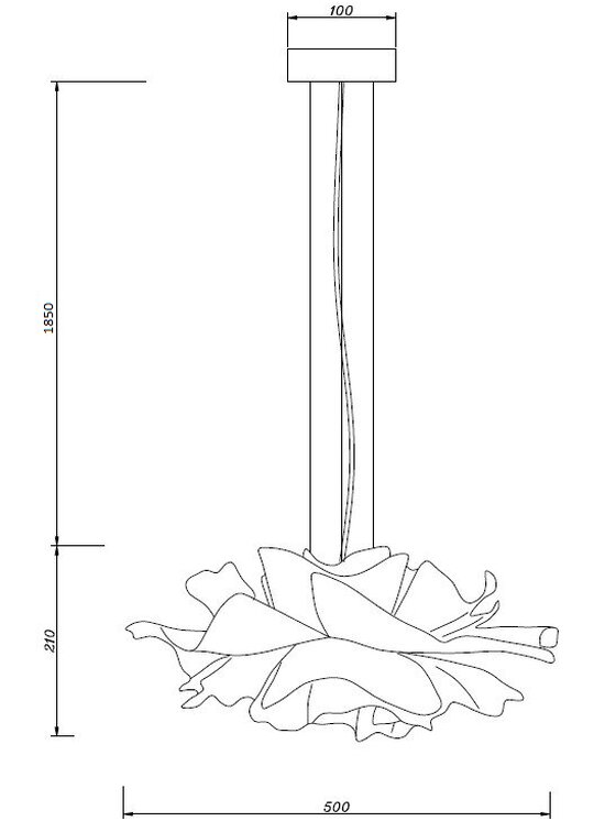 MIAhome MIAhome Lampa PEONY biała 50 cm Biały