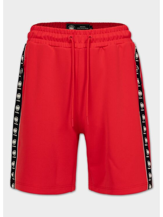 PITBULL PITBULL Szorty sportowe POWERS Czerwony Regular Fit