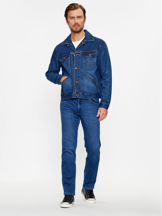 Wrangler Wrangler Τζιν μπουφάν 124Mj 112341043 Μπλε Regular Fit