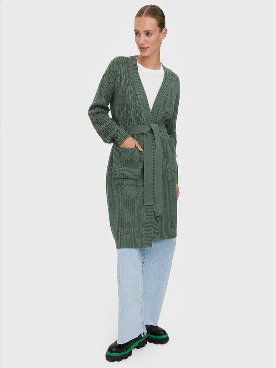 Vero Moda Vero Moda Kardigan Sayla 10268501 Zielony Regular Fit