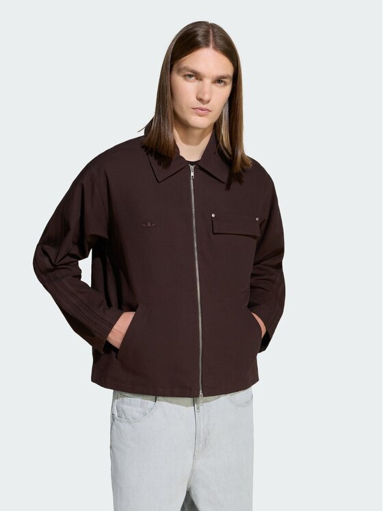 adidas adidas Kurtka przejściowa 161917 Brązowy ciemny Regular Fit