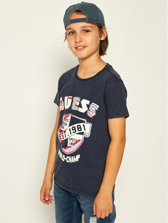 Guess Guess T-Shirt L01I13 K82C0 Tmavomodrá Regular Fit