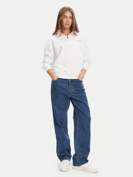 Guess Jeans Guess Jeans Μπλούζα W5YQ09 K68I4 Λευκό Regular Fit