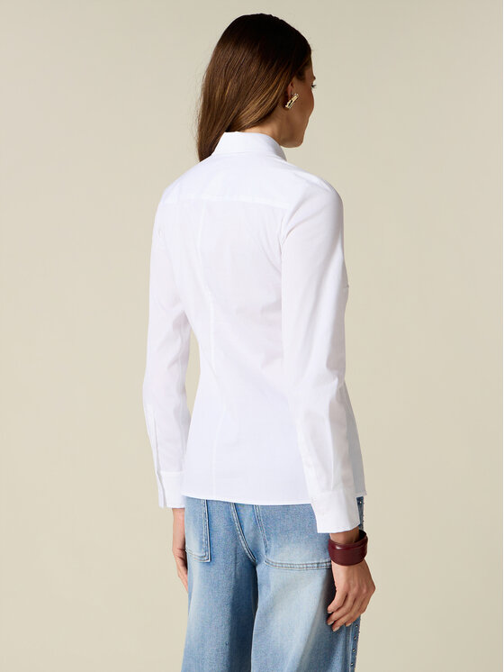 Oltre Oltre Koszula 5078R203186N011 Biały Slim Fit